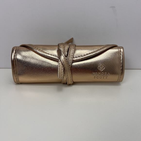Kendra Scott Travel Rolled Jewelry Case Rose Gold - Picture 1 of 5